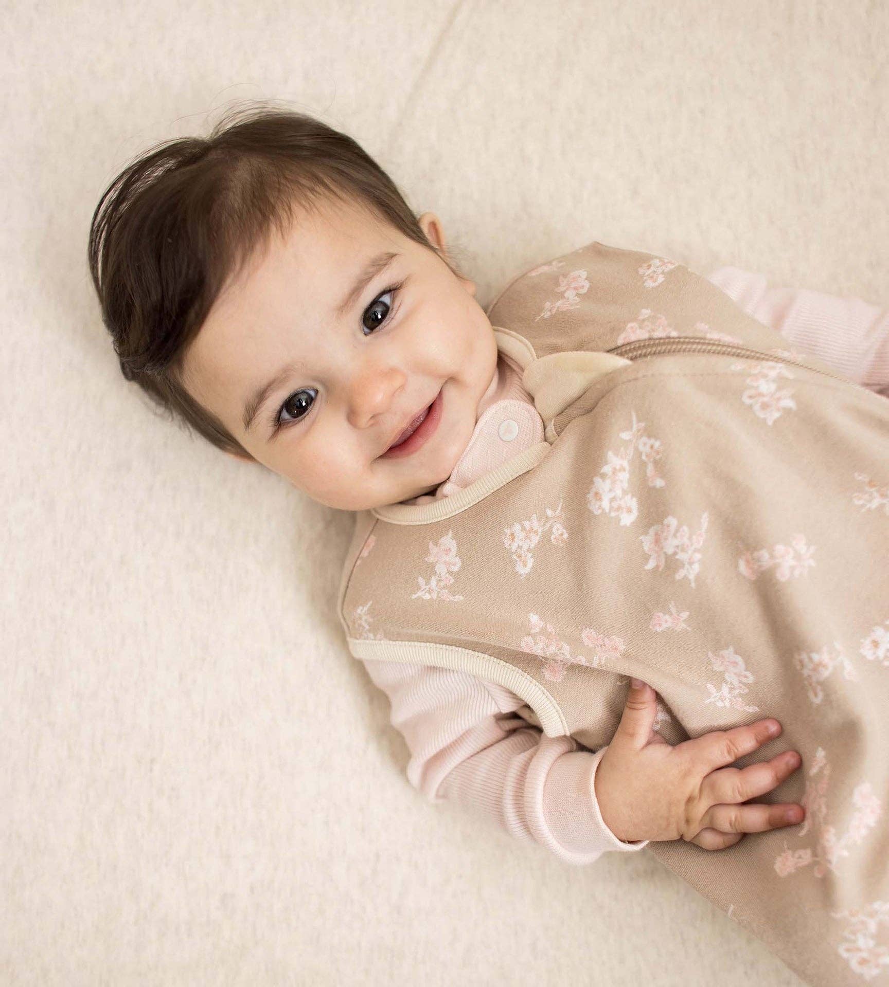 Hummus Whimsical Floral Organic Lightweight Beekeeper™ Wearable Baby Blanket for wholesale on Faire5