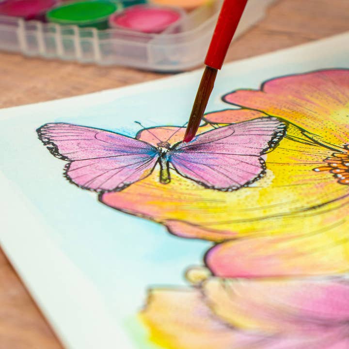 Grizaye - Wholesale DIY Craft Kit - Watercolor Kit: Flutterby5