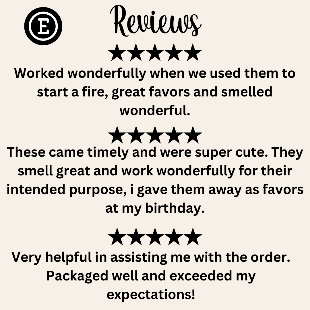 Mana Market Co. - Wholesale Party Favor - Soy Wax Fire Starter Scented Sachet and Wax Melt Favors & Gifts16