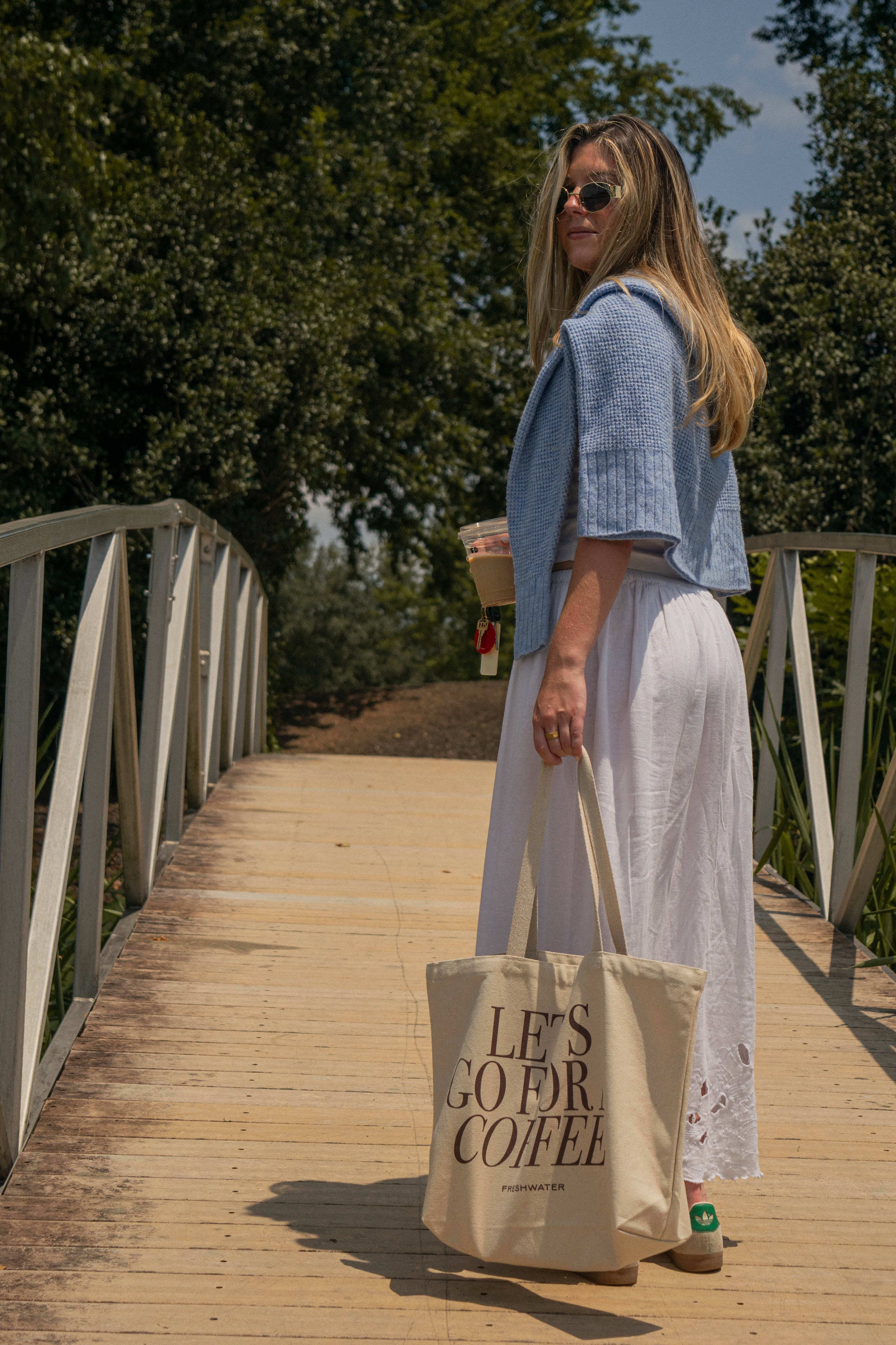 Freshwater Curated Goods - Wholesale Tote Bag - Women's - Let's Go For A Coffee Tote 2