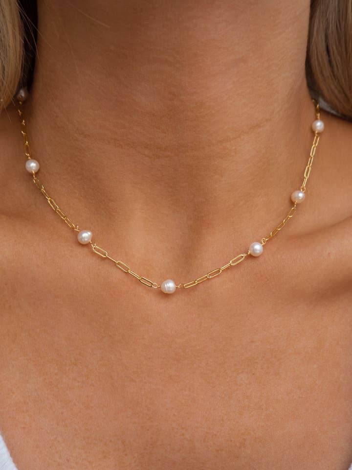 Lina Necklace for wholesale by JacqMaria Jewelry