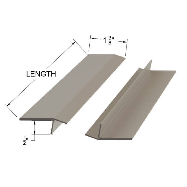 Epic QT - Wholesale Kitchen Tool/Gadget - Grade 304 Brushed Stainless Steel Universal Stove-Countertop Gap Filler T Trim (2-Pack)2