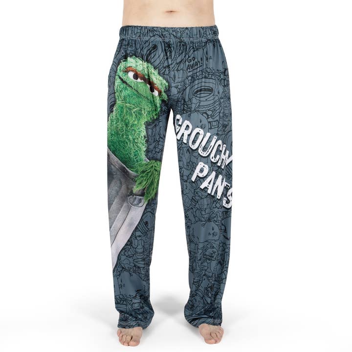 BRIEF INSANITY - Wholesale Lounge Sweatpants/Joggers - Kids - Sesame Street Oscar The Grouch Lounge Pants