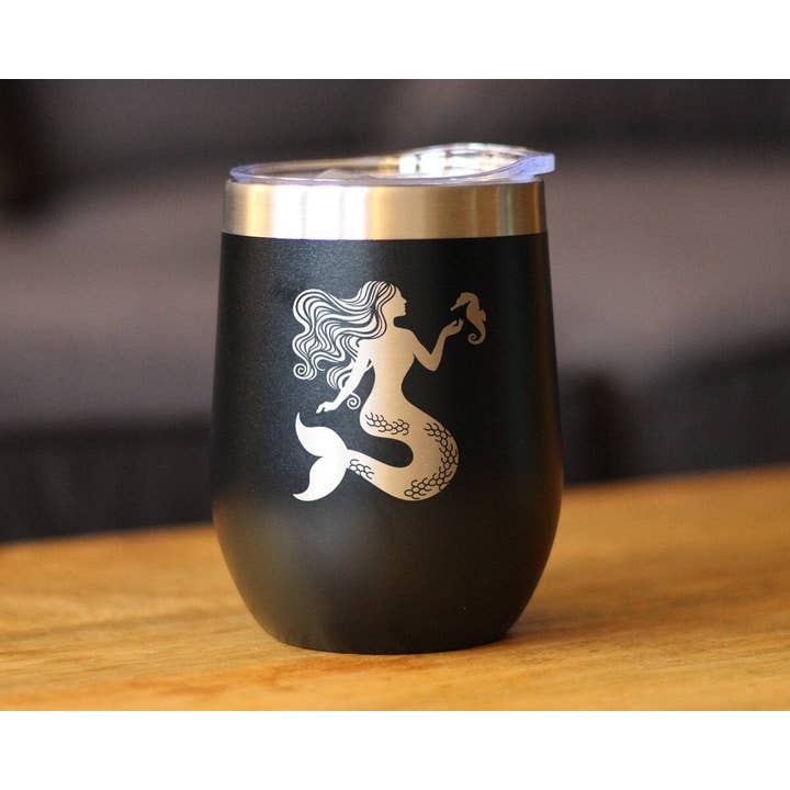 bevvee - Wholesale Insulated Mug/Tumbler - Mermaid Insulated Wine Tumbler - Beach Gifts and Decor6
