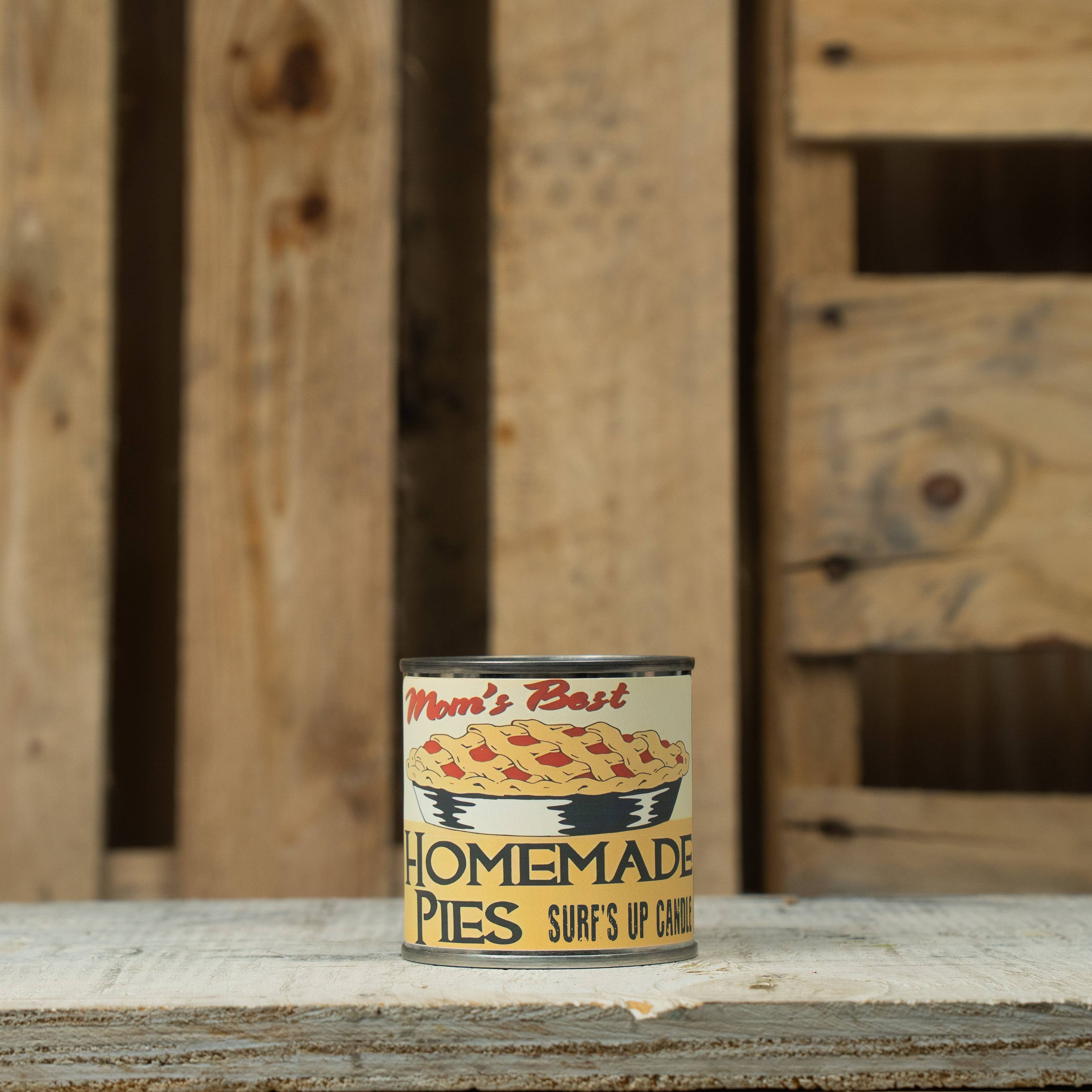 Surfs Up Candle - Vente Bougie en bocal - Bougie en boîte de peinture Grandmas Pie - Collection Vintage1