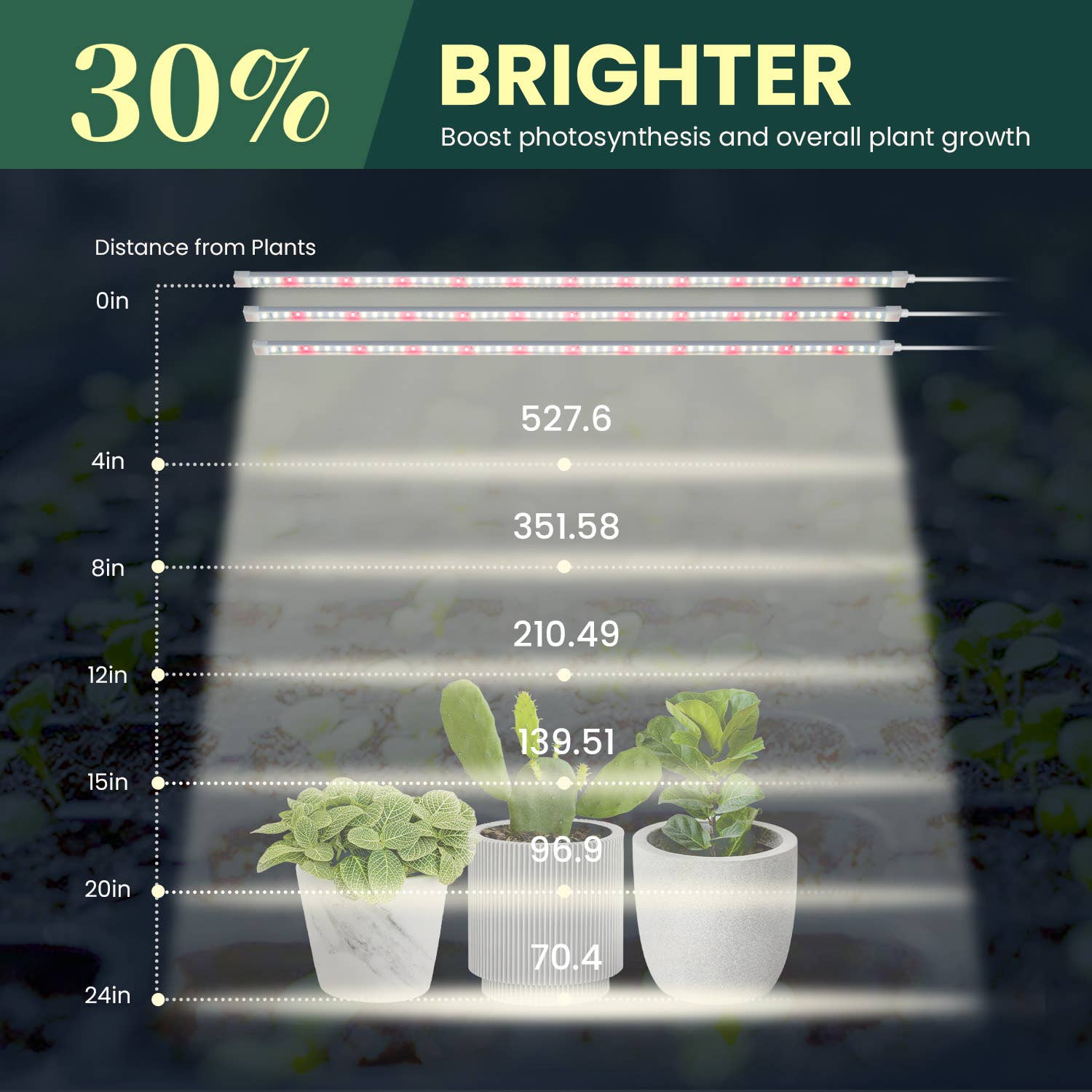 MY CITY GARDEN - Venta al por mayor Herramientas de jardín - FLEX GROW, luz LED de cultivo que se puede doblar 360°, 5000 K, juego de 3 piezas4