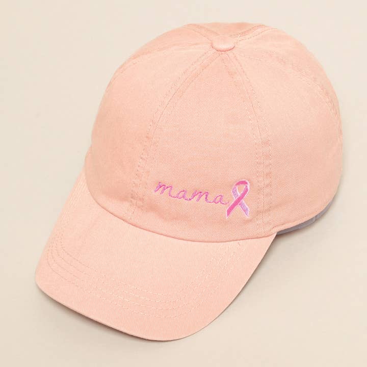 Fashion City - Wholesale Baseball Cap - Women's - Breast Cancer Awareness Ribbon Baseball Cap8