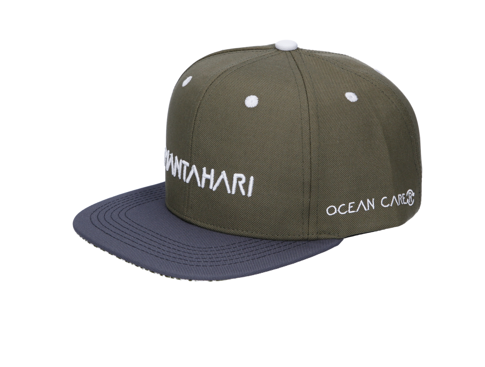 MANTAHARI Oceancare - Wholesale Flat Brim Cap - Unisex - sea weed r cap4