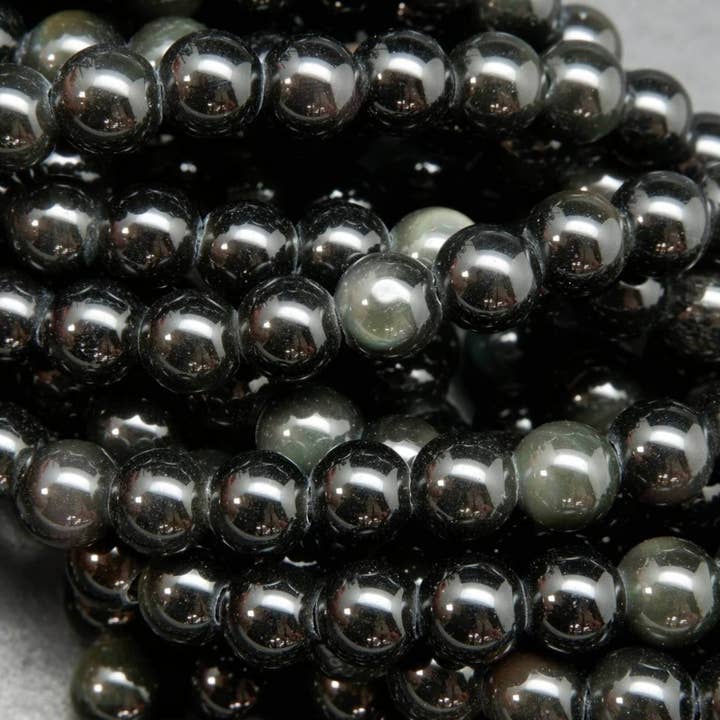 Csr jewelry design - Wholesale Beads - 10mm Rainbow Obsidian Bead Strand1