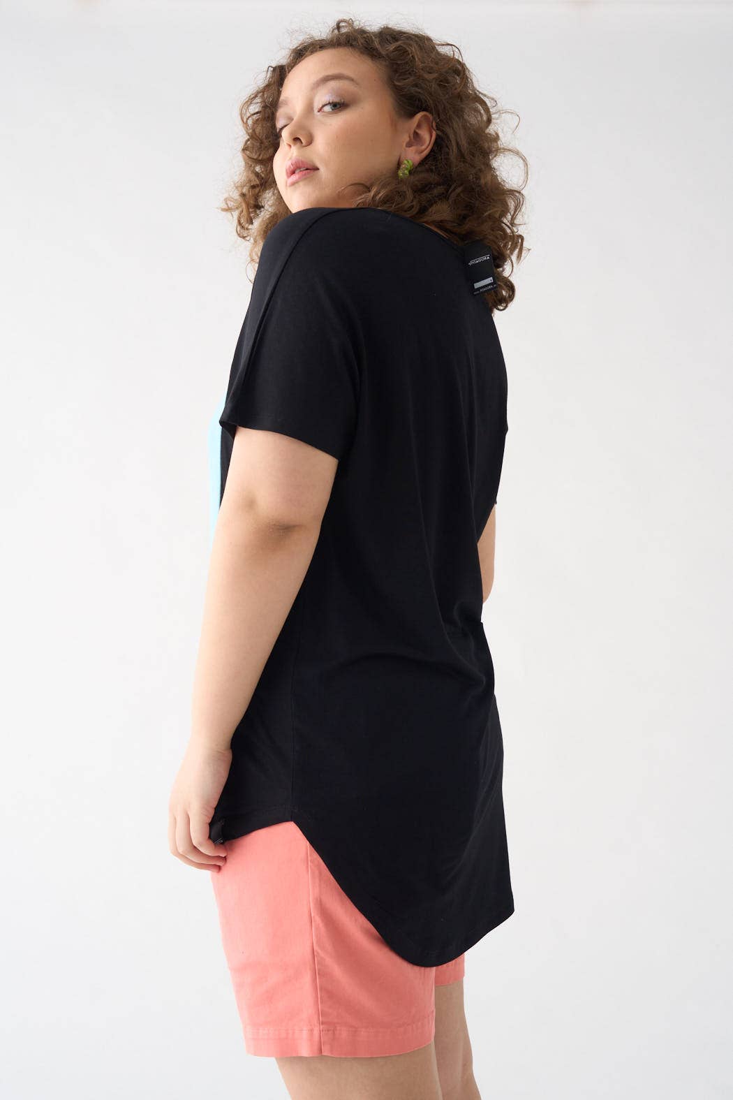 Pitagora - Wholesale T-Shirt - Unisex - Quadrilateral T-shirt Black - Blue1