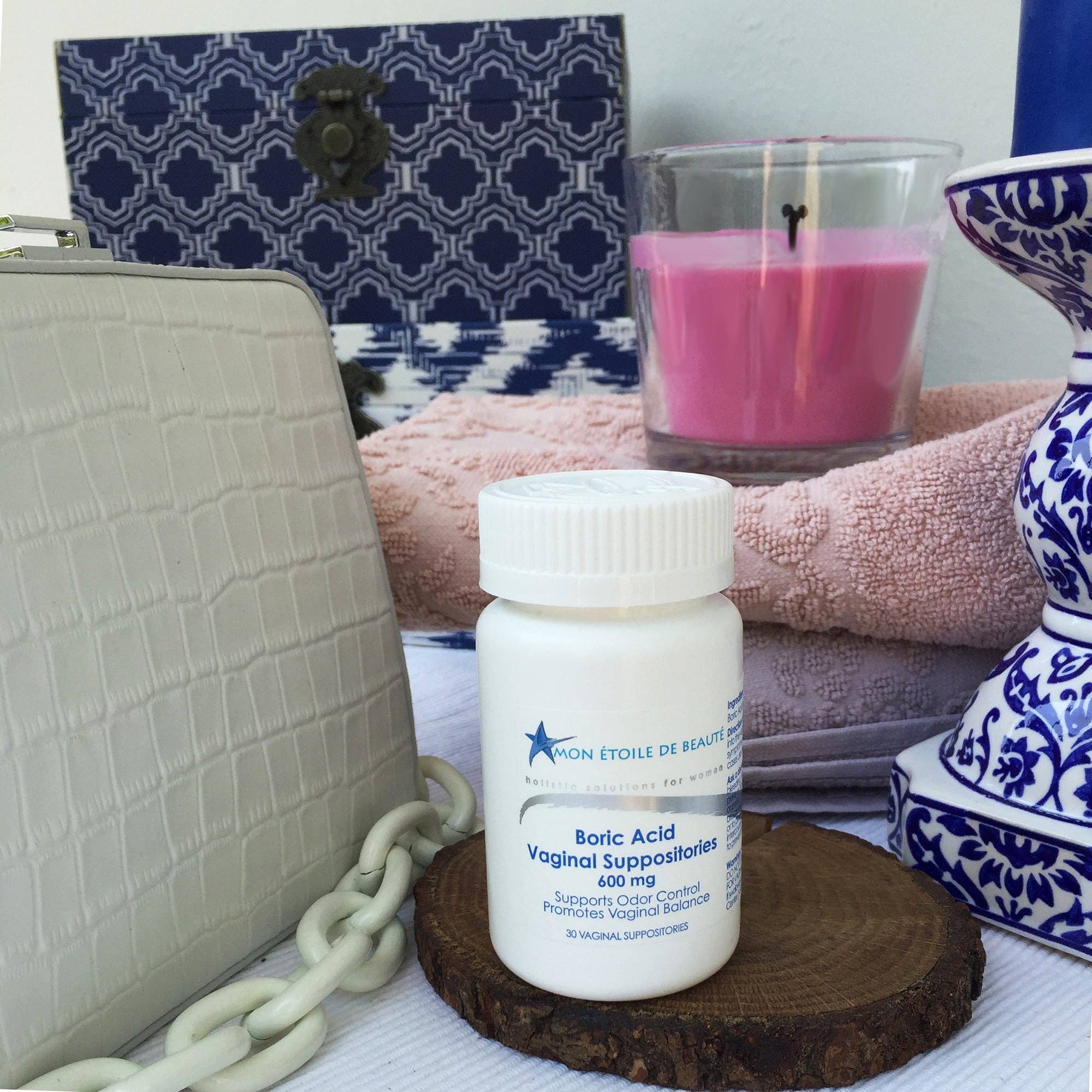 MON ETOILE DE BEAUTE - Wholesale Oral Supplement/Vitamin - Mon Etoile de Beaute - Boric Acid Vaginal Suppositories 600 mg (30 Count) -Holistic Solutions for Women7