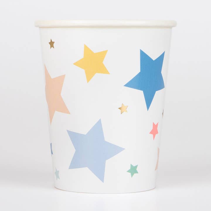 Happy Birthday Stars Cups for wholesale by Meri Meri