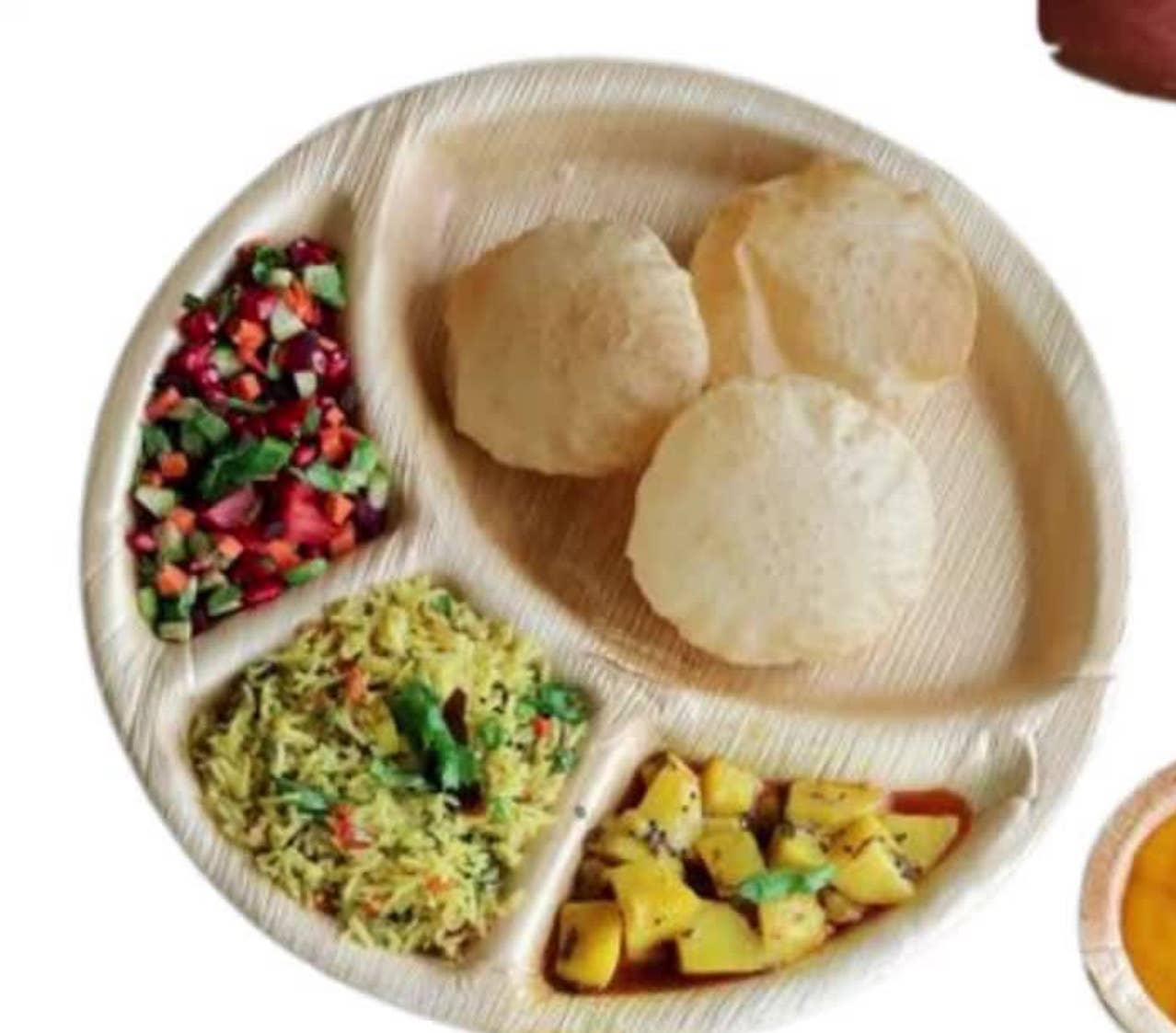 Palm Plates LLC - Wholesale Dinner Plate - 12” 4 compartment Plate-Dinner plate