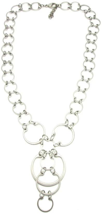 Wraptillion - Wholesale Link & Chain Necklace - Cascading Circles Necklace2
