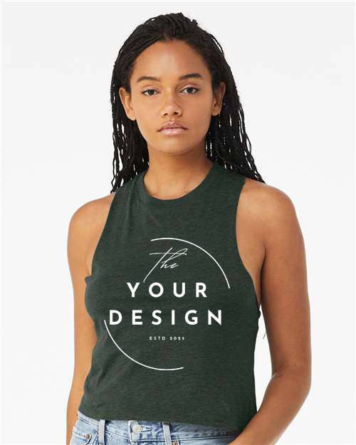 One Nine – wholesale Tank top – Women′s – Custom - Women's Racerback Crop Tank 5