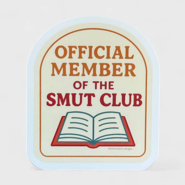 Official Member of The SMUT Club - 3x2.5 Matte Sticker for wholesale by Studio Notion