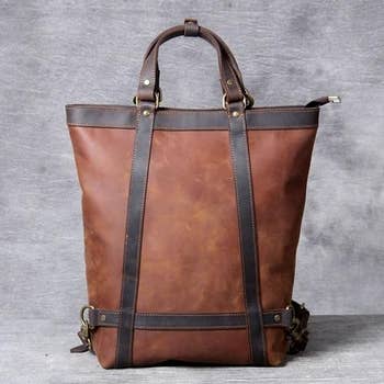 Steel Horse Leather The Vernon Backpack | Genuine Vintage Leather Minimalist Backpack