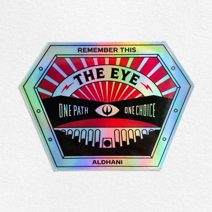 The Eye Holo Sticker for wholesale by MacGuffin Goods