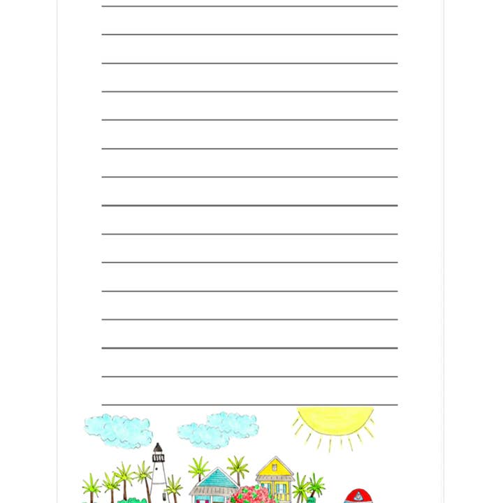 Key West, FL Notepad for wholesale by Island Haus Co