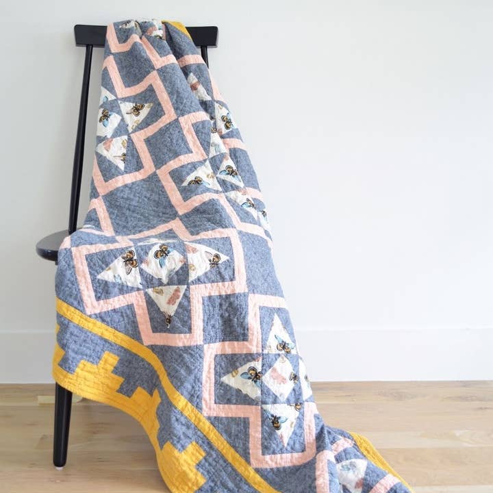 Sewn - Wholesale Craft Sewing Kit - Italian Tiles Quilt PAPER Pattern12