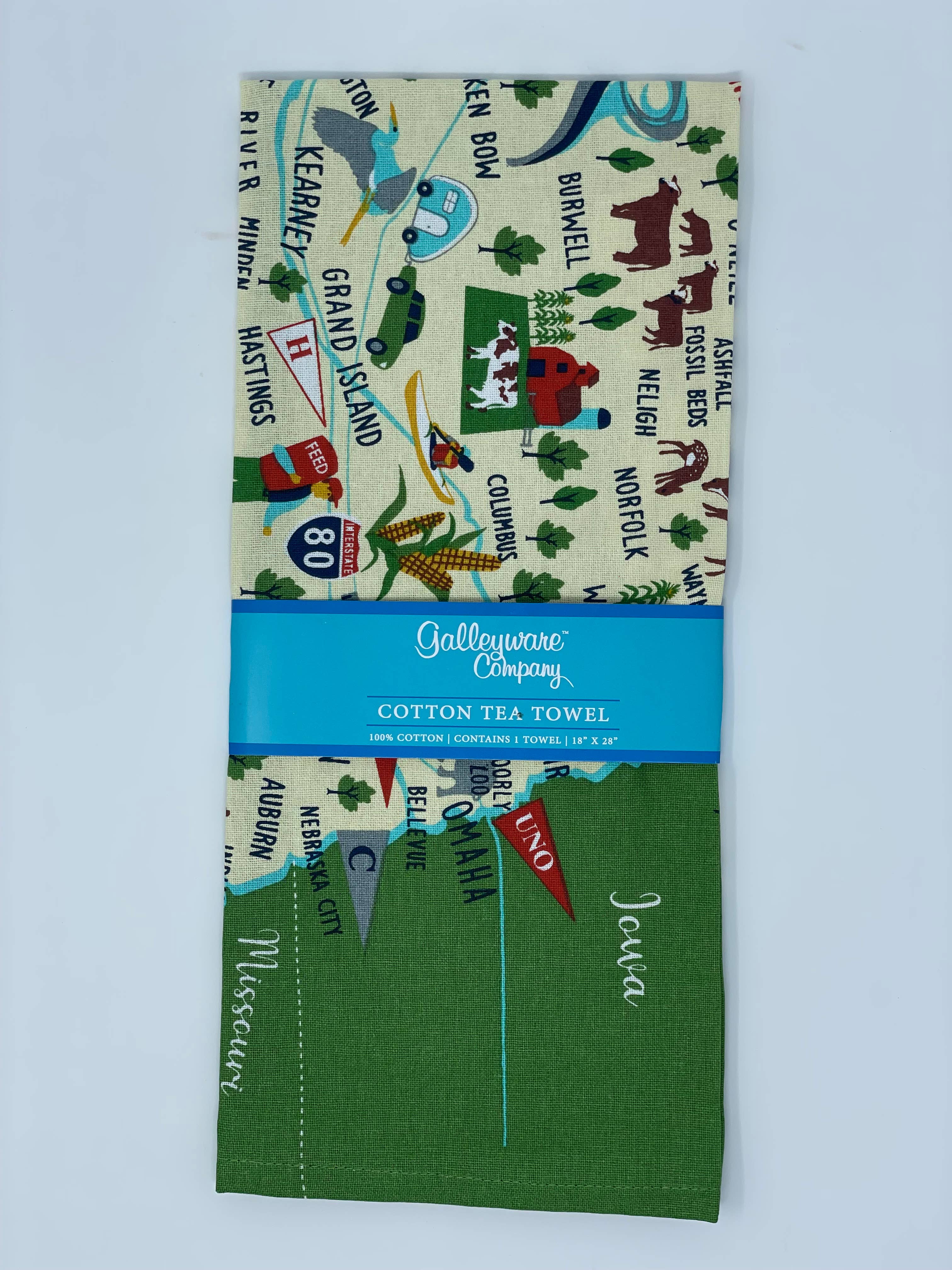 Galleyware – wholesale Tea towel – Nebraska Tea Towel1