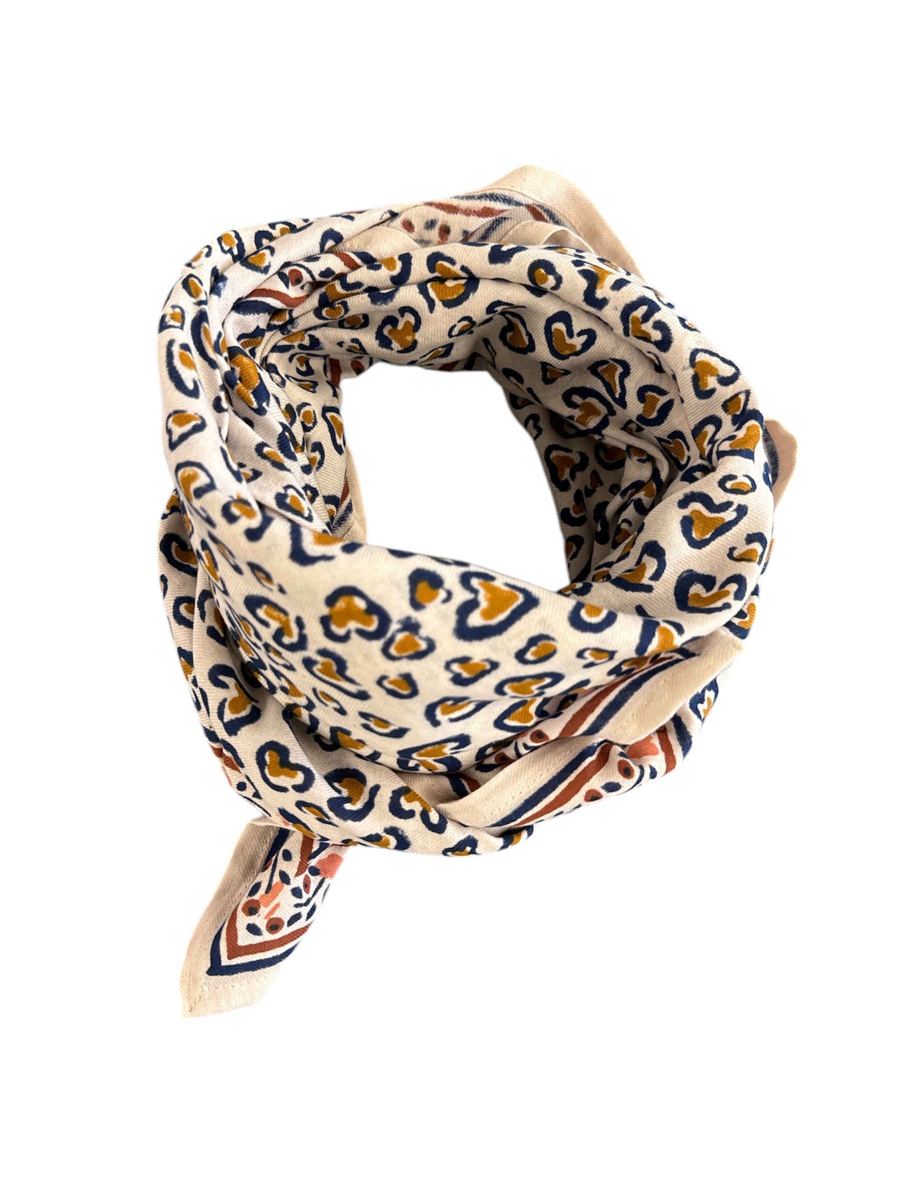 Maison Augustin - Wholesale Scarf - Women's - Adult Scarf Léo Navy 100cm1