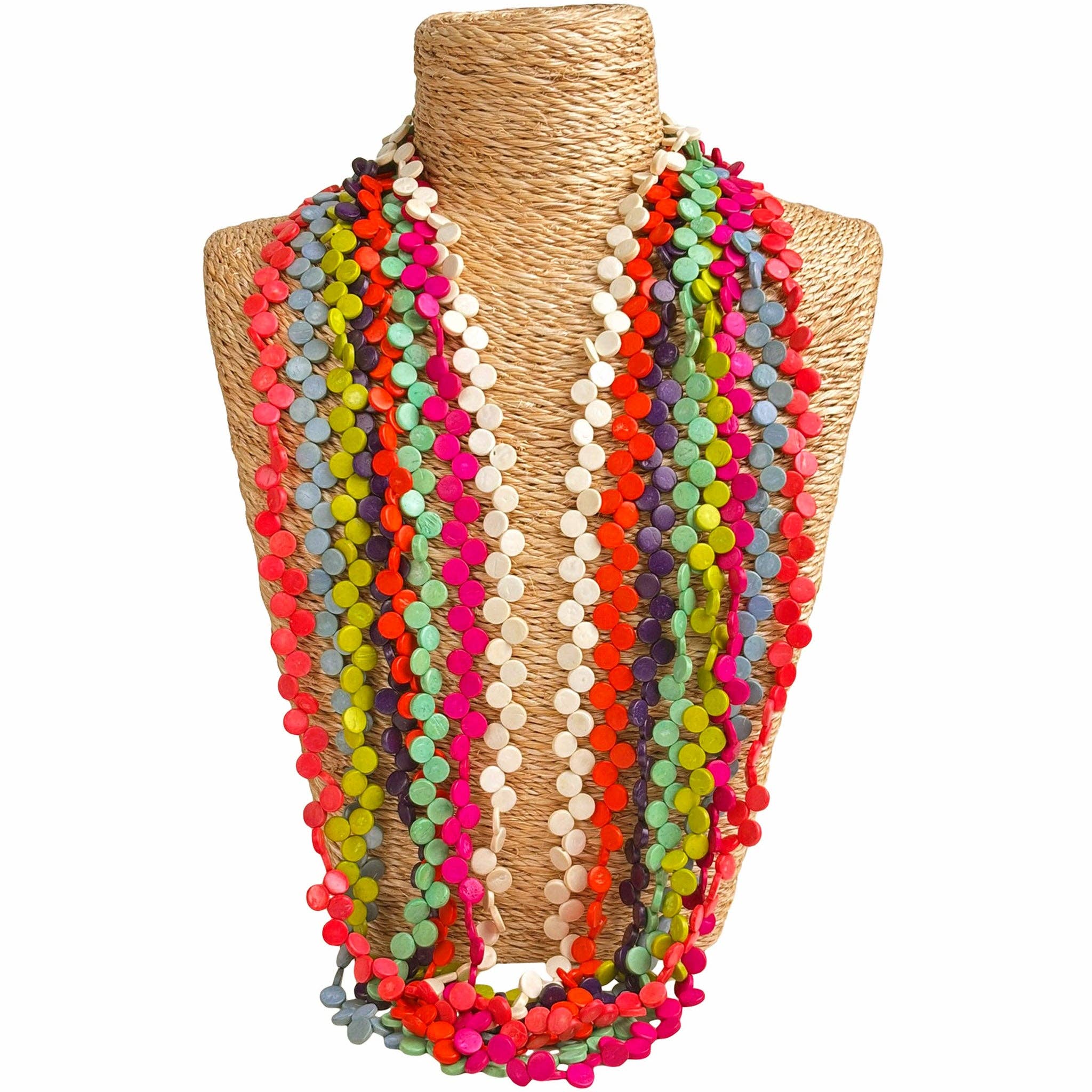 Lotusfeet – wholesale Beaded/pearl necklace – Single Coco Strand (x9 colours)0
