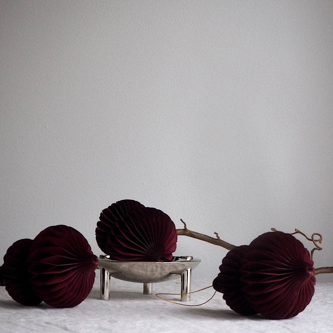 So At Nature – wholesale Ornament – Wine Red Christmas Paper Decor1