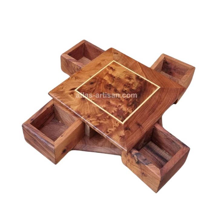 Boite en bois Konga for wholesale by Atlas artisan