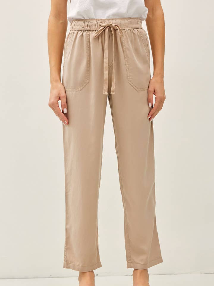 THE LARA TENCEL ANKLE PANTS for wholesale by Be Cool