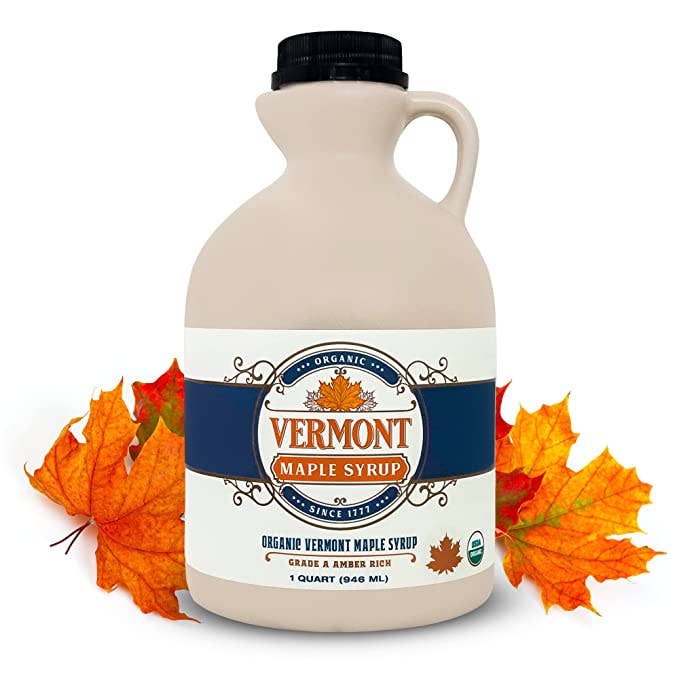 Vermont Maple Syrup - Wholesale Maple Syrup - Amber Organic Vermont Maple Syrup - Jug - 32oz0