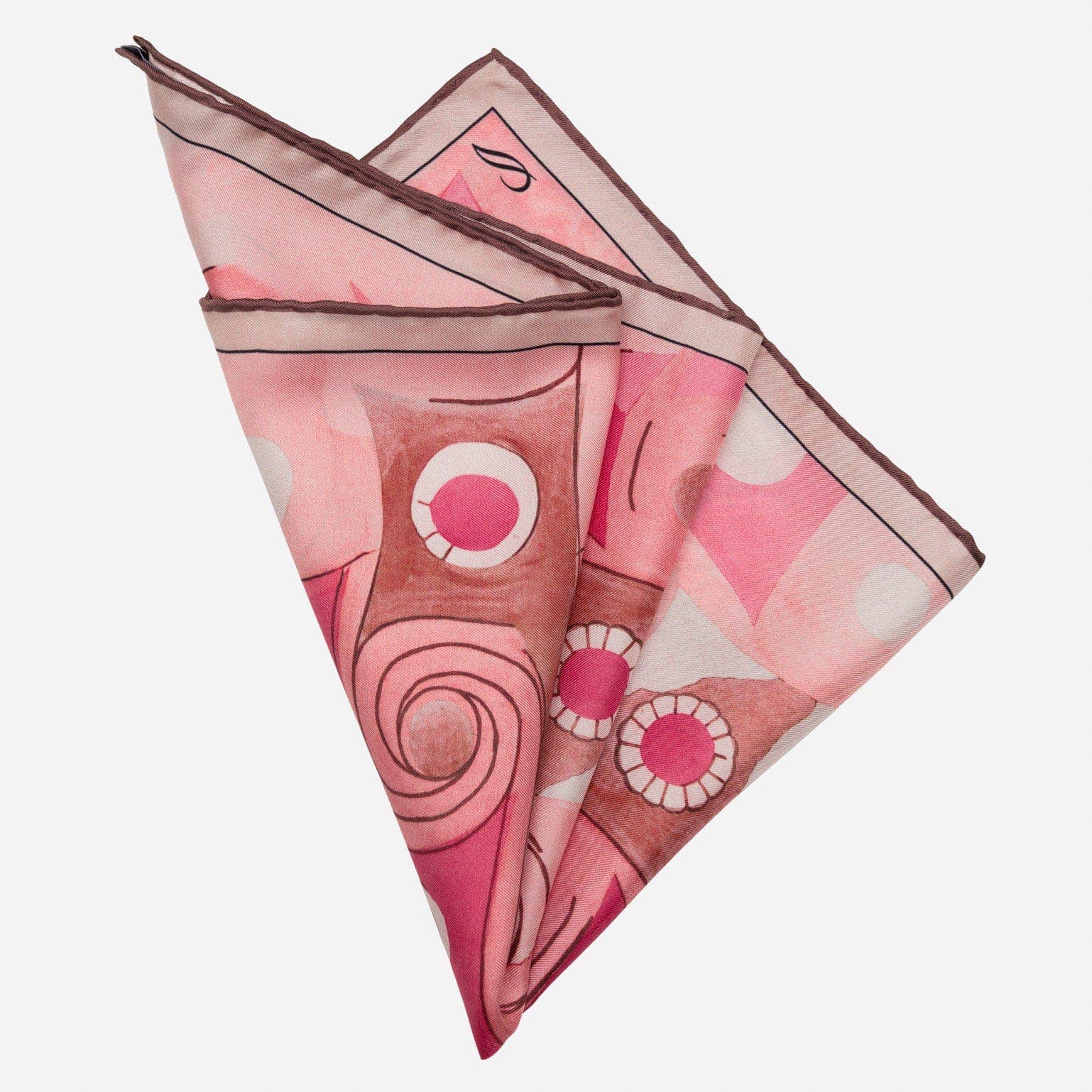 Elizabetta Made in Italy USA - Wholesale Pocket Square - Men's - Prato - Silk Pocket Square - Spanish Pink2