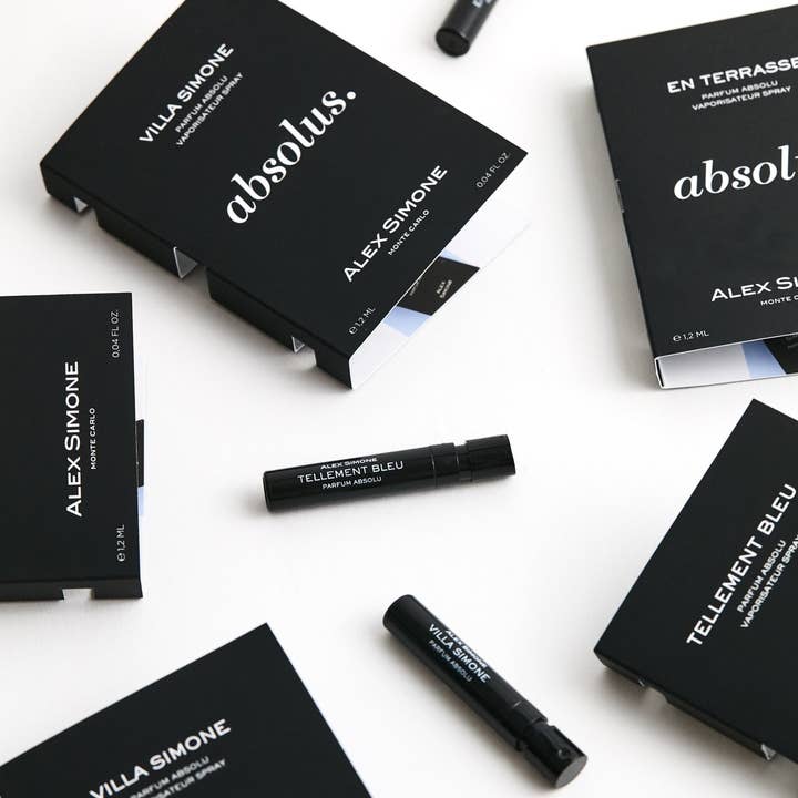 MUESTRAS DE PERFUMES RIVIERA ABSOLU para venta al por mayor de Alex Simone