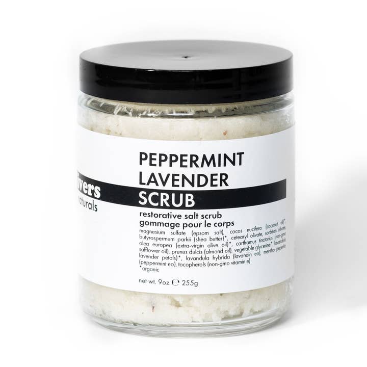 Peppermint Lavender Scrub 8oz for wholesale by Moon Rivers Naturals