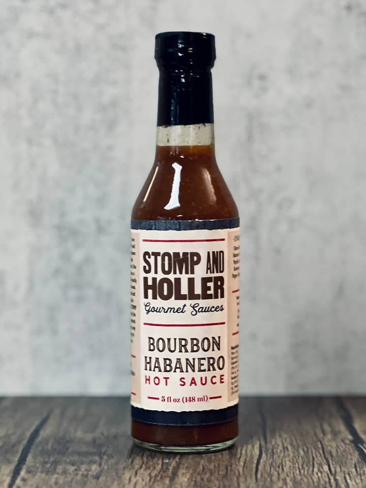 Sauce piquante Bourbon Habanero - 5 fl oz pour la vente par Stomp and Holler Gourmet Sauces