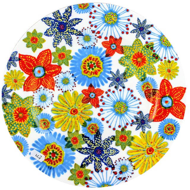 Plat 12" Flower Power pour la vente par Rob Turner THE ART OF TABLEWARE