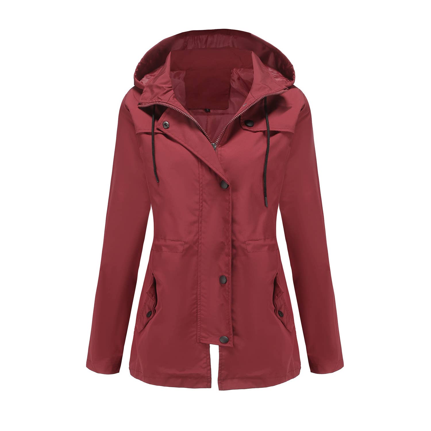 Lily Clothing - Wholesale Coat - Women's - Mid-length cardigan hooded coat3