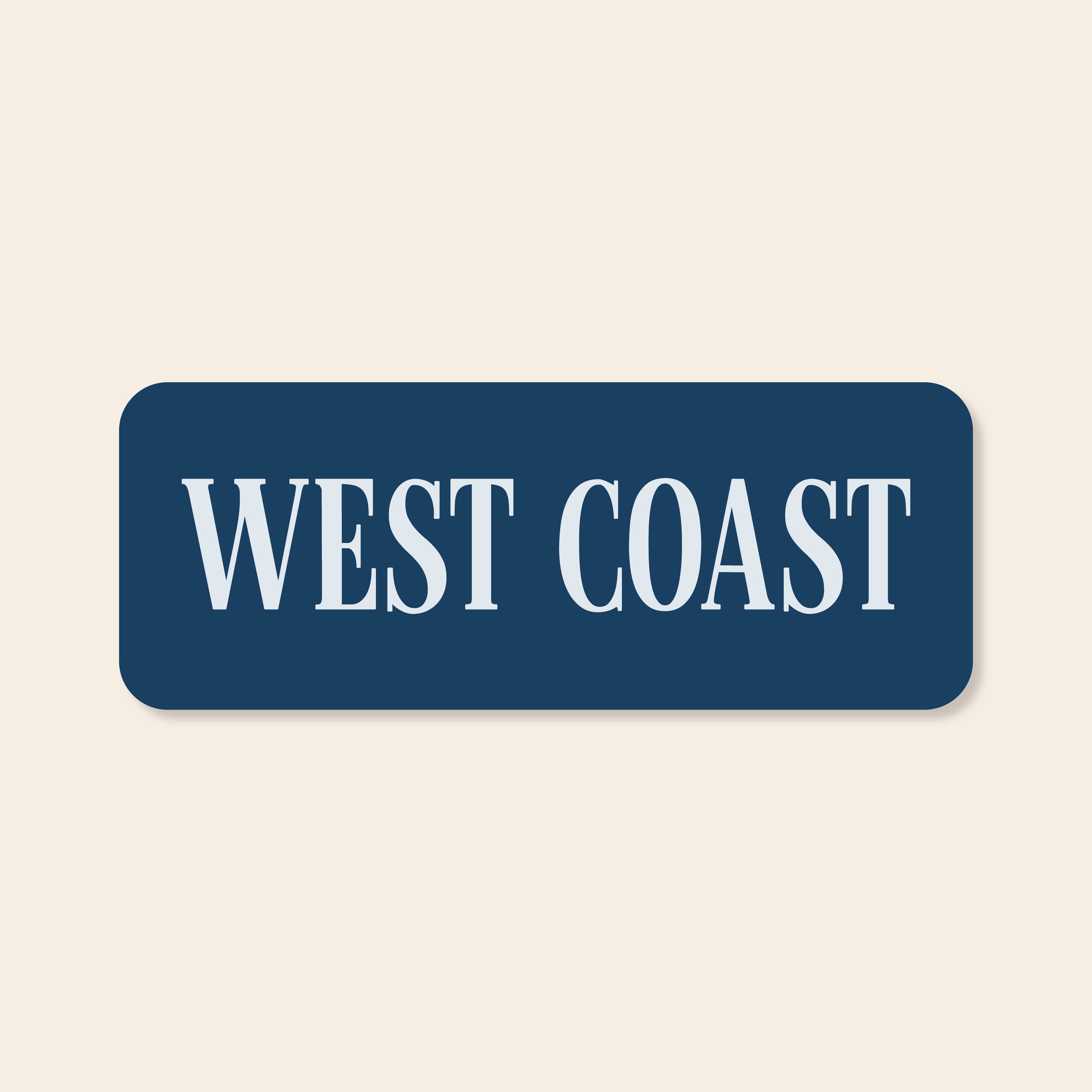 Wholesale West Coast Sticker for your store - Faire, image size:4000x4000