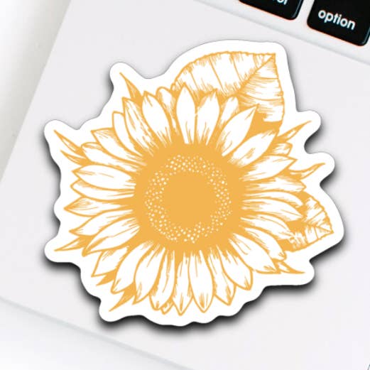 Sunflower Sticker for wholesale by Choose Joy Co.