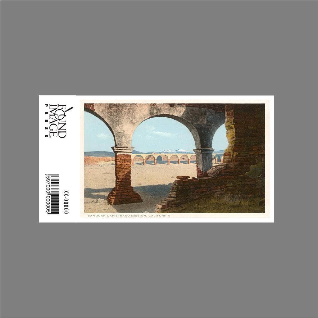 Found Image Press – Engroshandel Klistermærke – Klistermærke CM-13 Buer, San Juan Capistrano Mission1