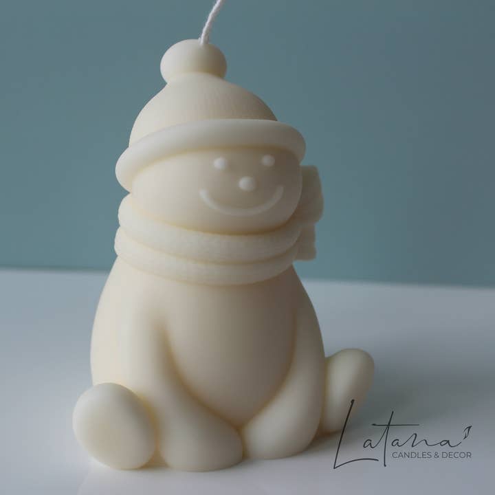 Sød jul snemand stearinlys for engroshandel hos Latana Candles