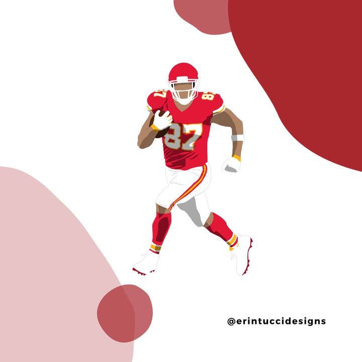 Travis Kelce Sticker for wholesale by Erin Tucci Designs