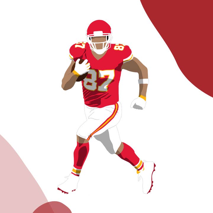 Travis Kelce Sticker for wholesale by Erin Tucci Designs
