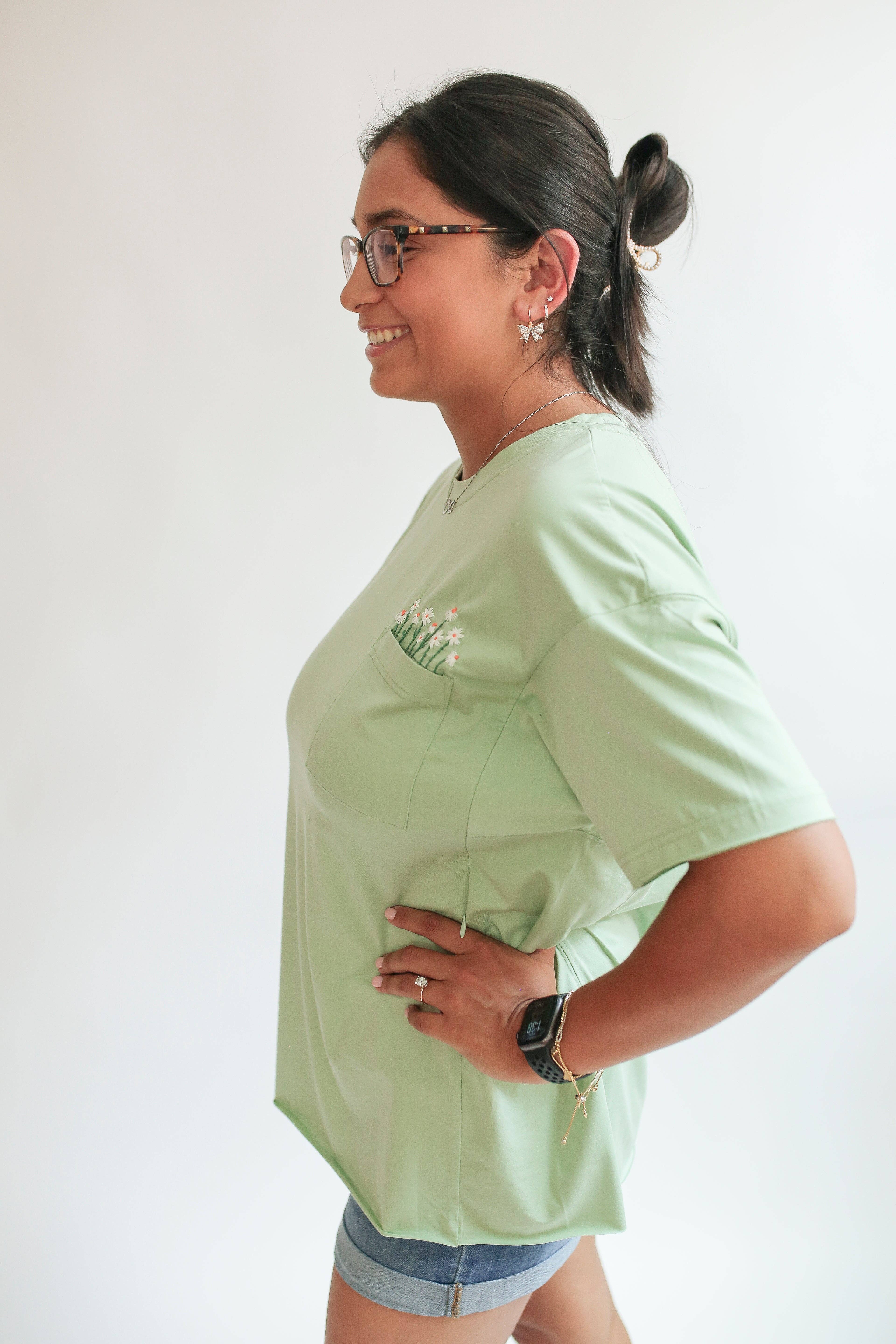 Movemama Apparel - Venta al por mayor Camiseta de lactancia - Camiseta de lactancia con cremallera y corte holgado20