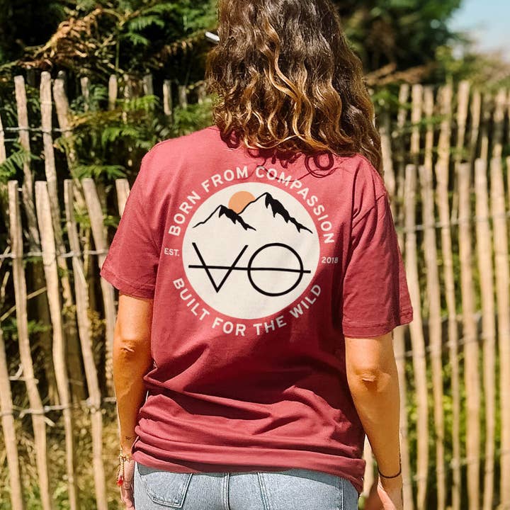 Mountain Range Back Print T-Shirt (Unisex) for wholesale by VO