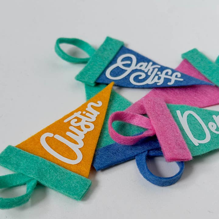 traveldashery - Wholesale Banner - custom mini pennant : retro colors