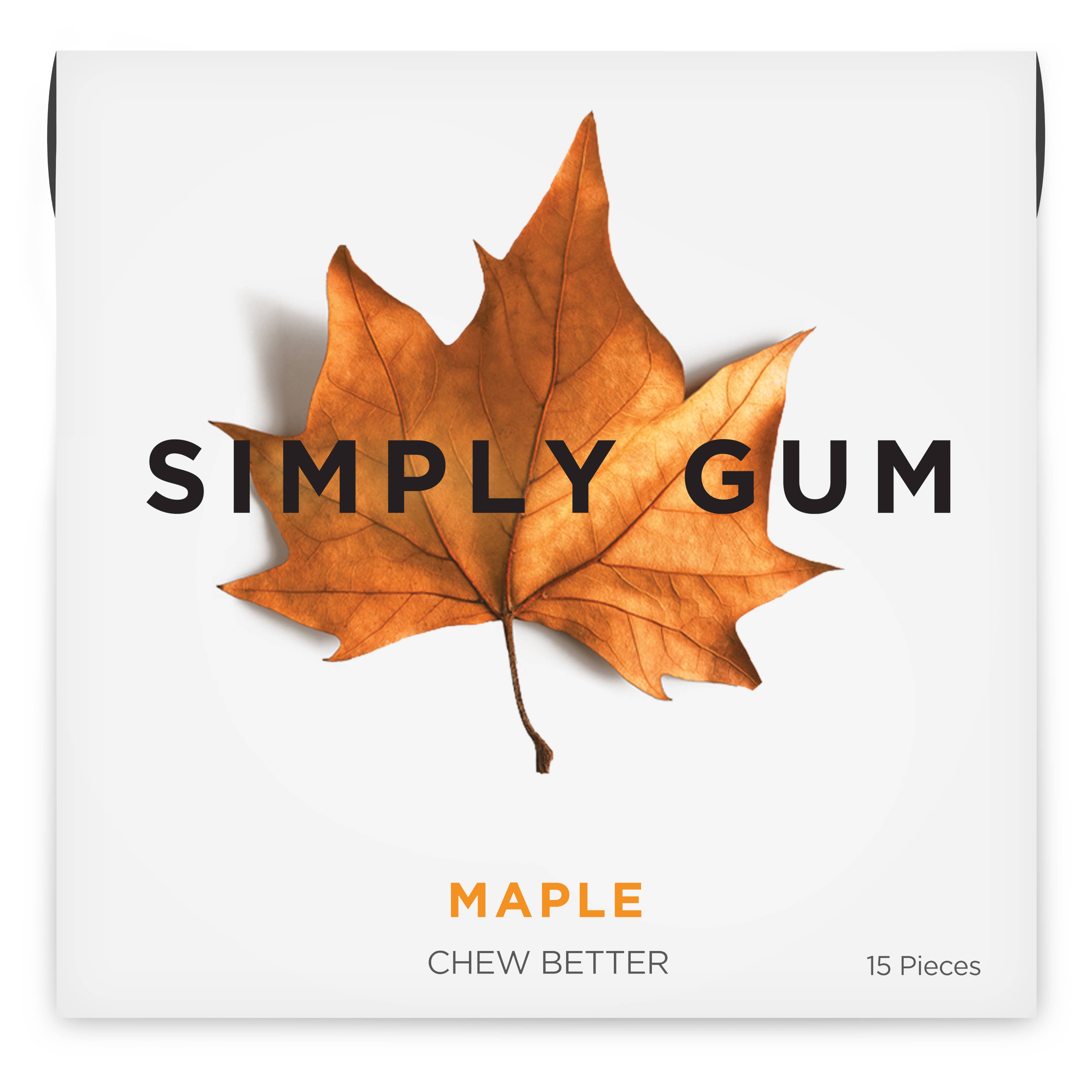 Simply Gum - Wholesale Chewing Gum - Maple Chewing Gum - Natural + Plastic-Free | 12 Pack7