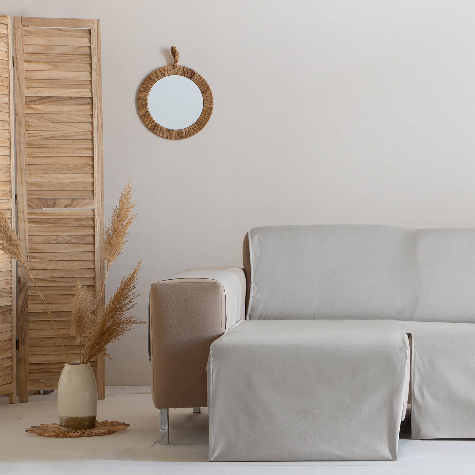 GAMUSI - Wholesale Chair/Sofa Slipcover - Smooth cotton plain sofa cover ALICANTE30