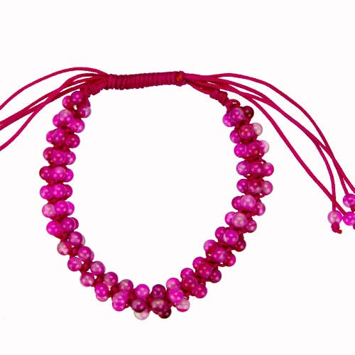 EHAWA - Wholesale Beaded Bracelet - Special price: Pink agate bracelet