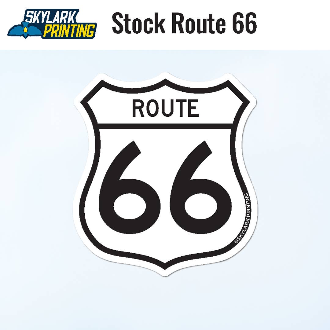 Skylark Printing - Wholesale Sticker - Custom Route  66 Souvenir Sticker  with Your City or State3